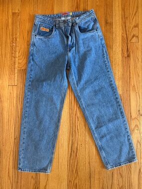 Empyre blue jeans Vintage Blue Denim Jeans - Casual Straight Fit